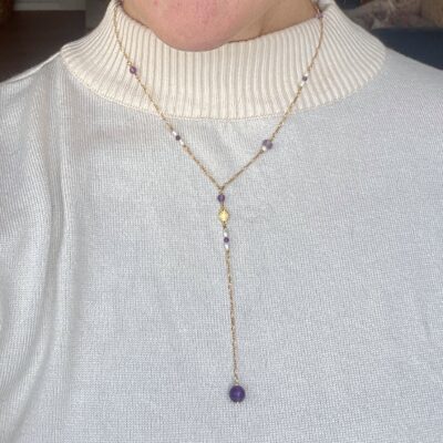 Halskæde, Lavender, Y-kæde