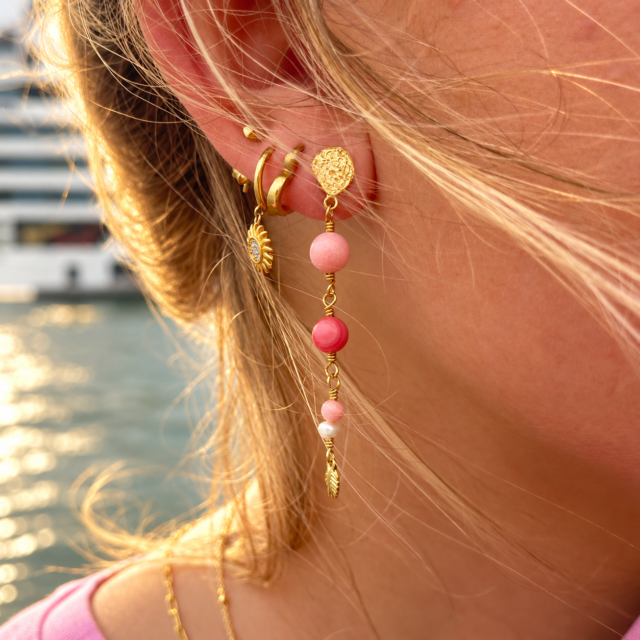 Coral Glow & Harmony Earring mix