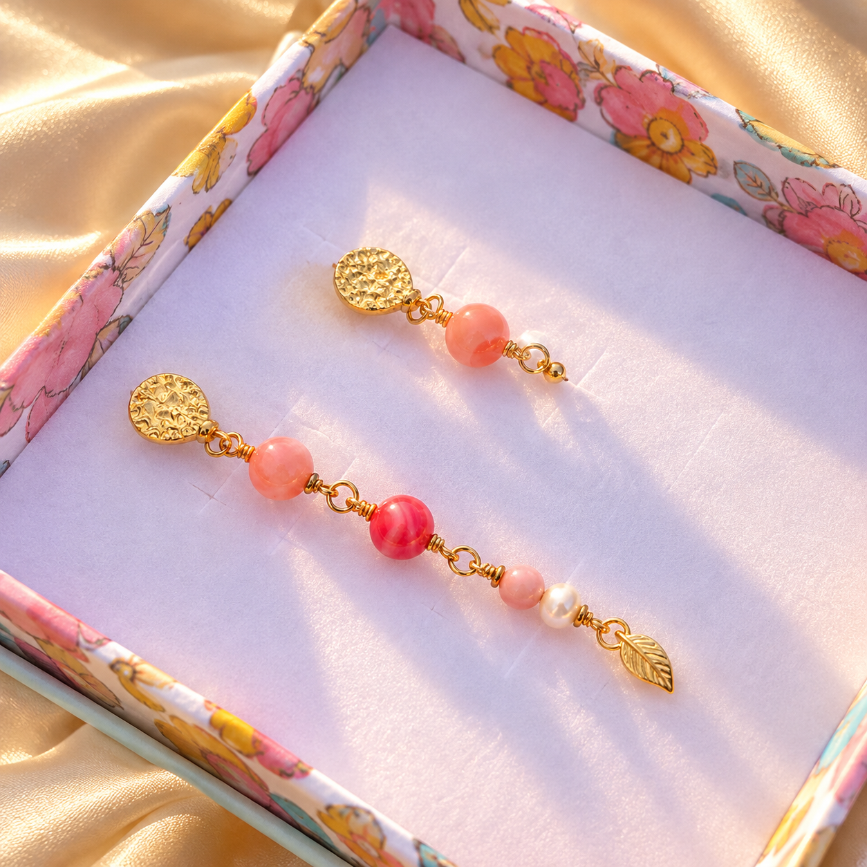 Coral Glow & Harmony Earring mix
