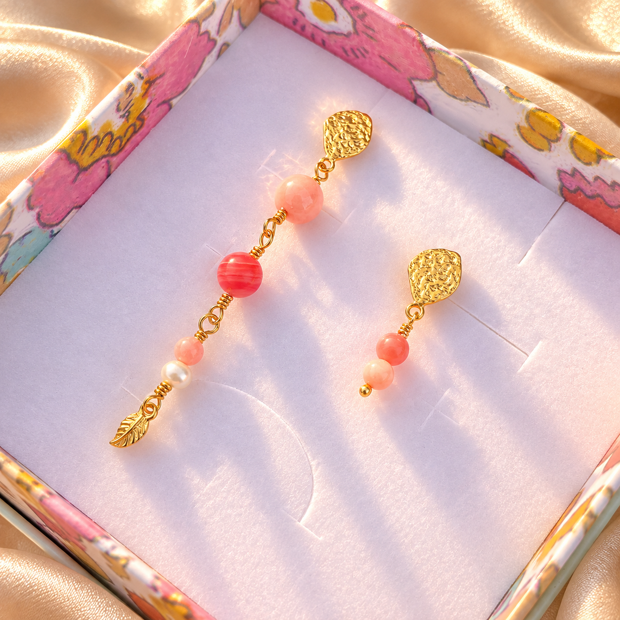 Coral Glow & Harmony Earring mix
