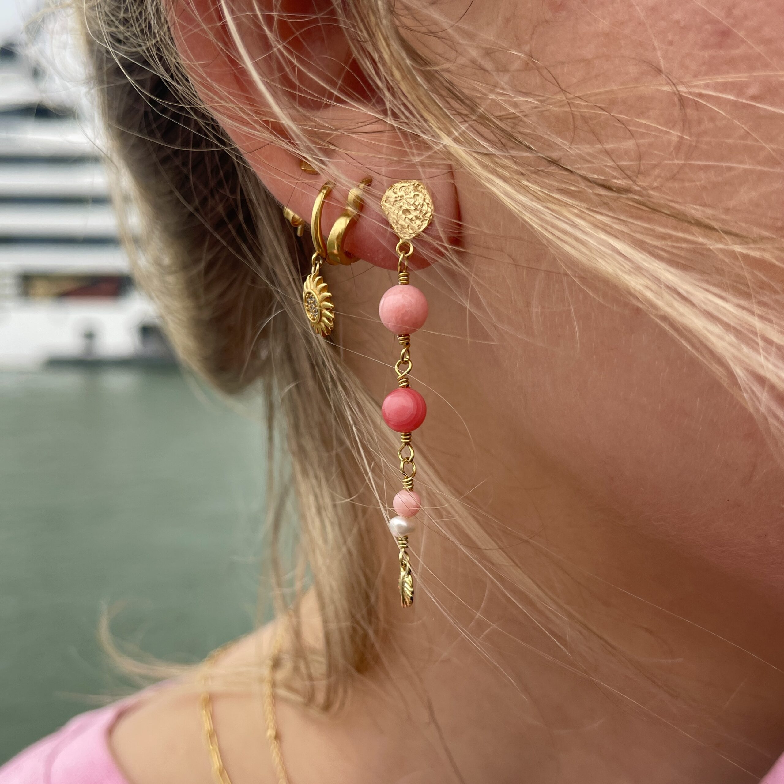 Coral Glow Earring ✨ The Beginning – anniversary collection