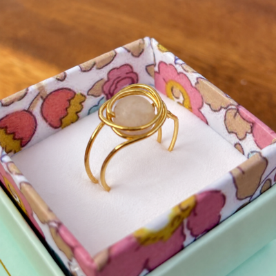 AURA ring – Rosakvarts