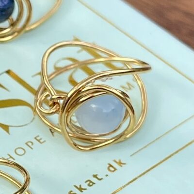 AURA ring – Lyseblå jade